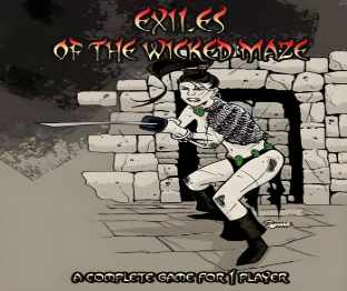 邪恶迷宫的流亡者中文PNP纸笔冒险PNP素材桌游图包Exiles Of The Wicked Maze