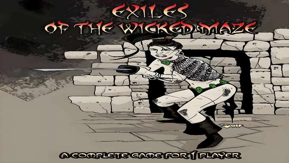 邪恶迷宫的流亡者中文PNP纸笔冒险PNP素材桌游图包Exiles Of The Wicked Maze